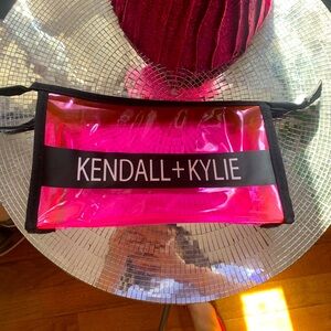 Kendall + Kylie transparent pink bag new.